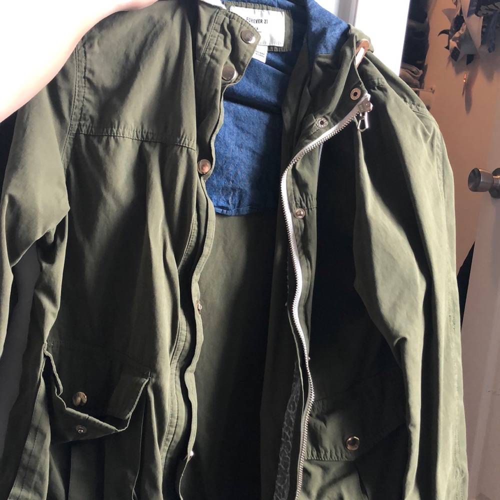 Olive Green Bomber Jacket